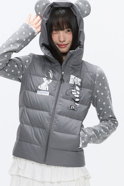 Bear Ears White Duck Down Jacket
