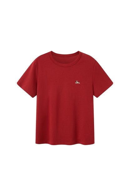Loose Cotton Round Neck Top