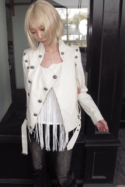 Military Style Double-Breasted Jacket