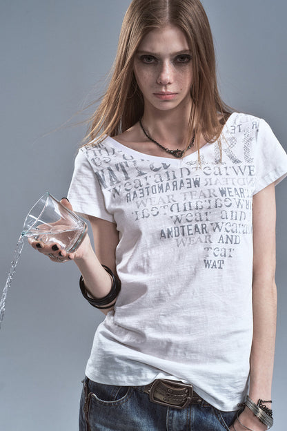 Reversible Sheer Cotton T-Shirt