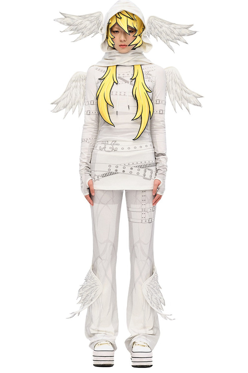 Angel Print Wing Pants