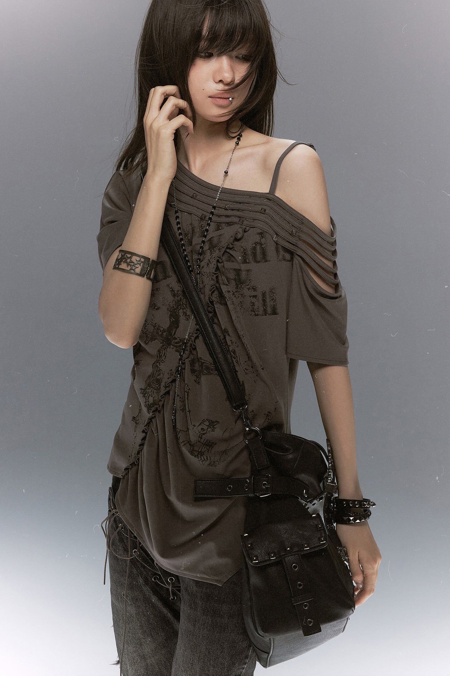Tencel Off-Shoulder Blouse