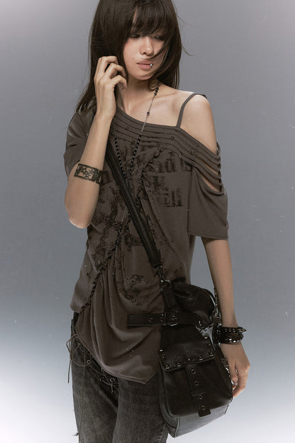 Tencel Off-Shoulder Blouse