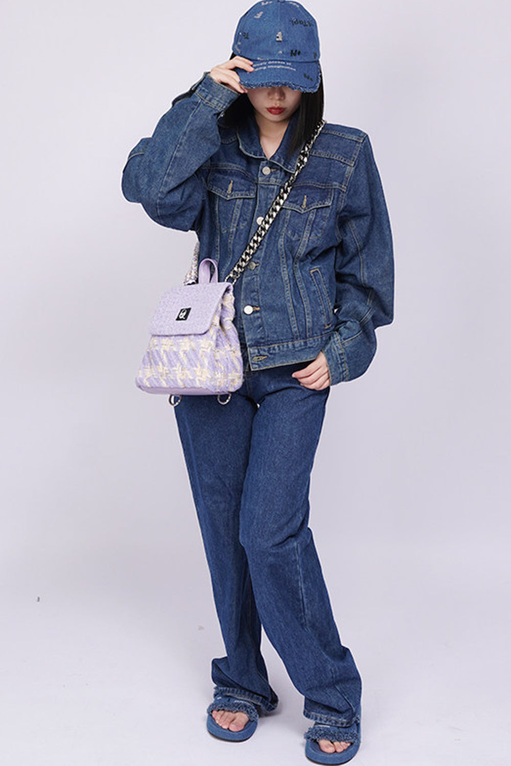 Y2K Furry Crossbody Backpack