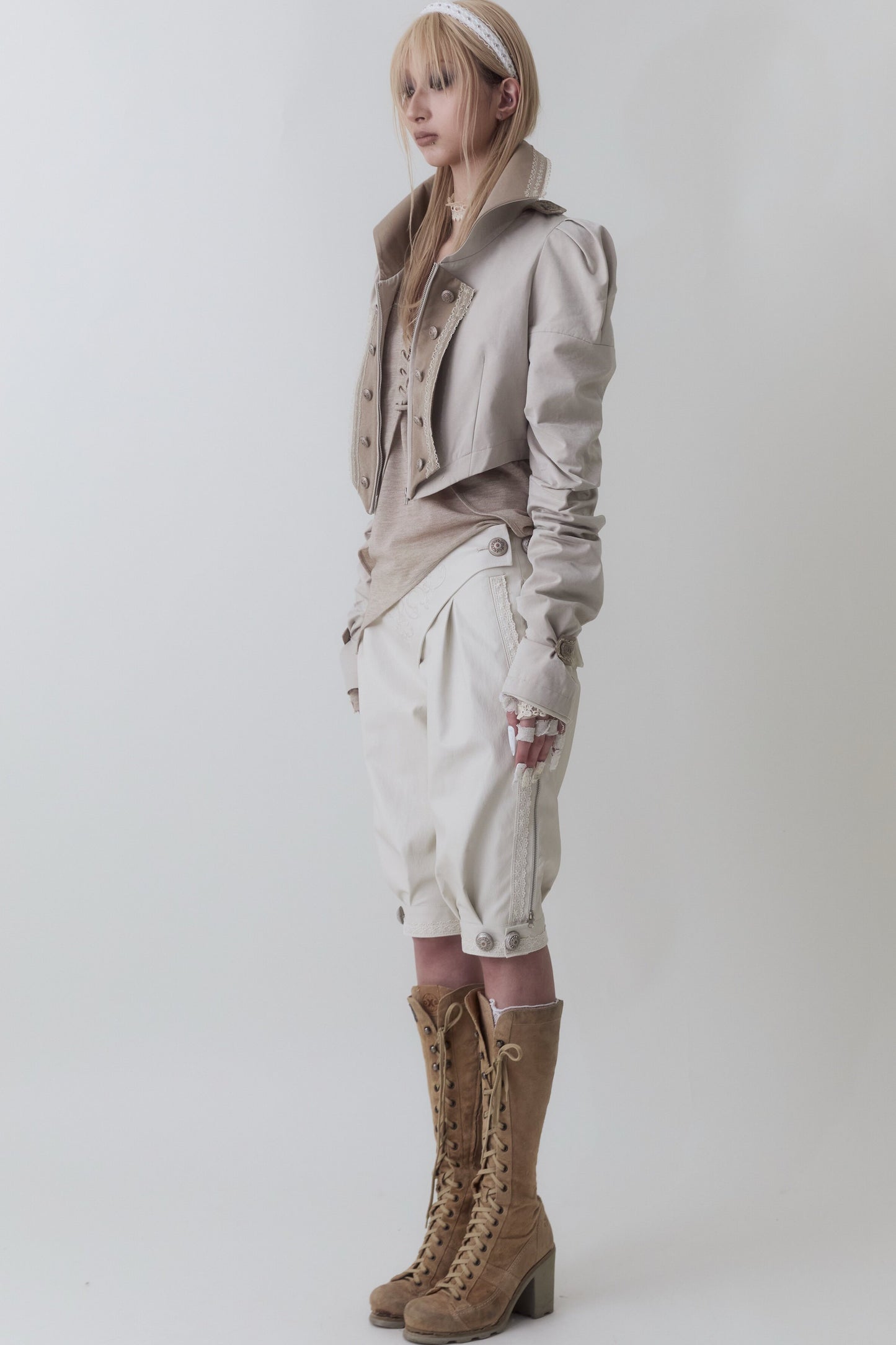 Medieval Embroidered Leather Riding Pants