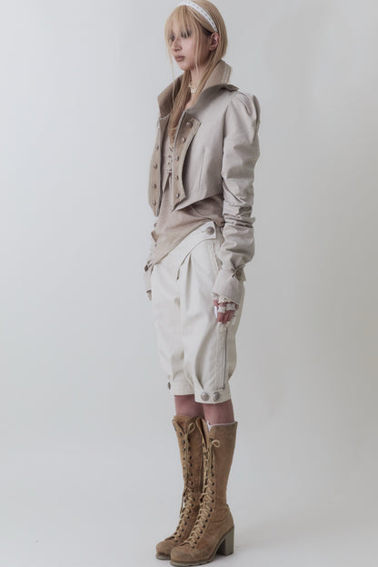 Medieval Embroidered Leather Riding Pants