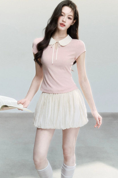 Poetry Doll Collar T-Shirt