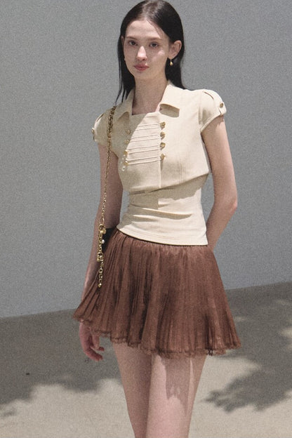 Longing Chiffon Pleated Skirt
