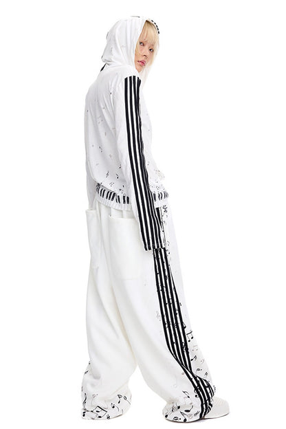 Musical Notation Printed Sweatpants