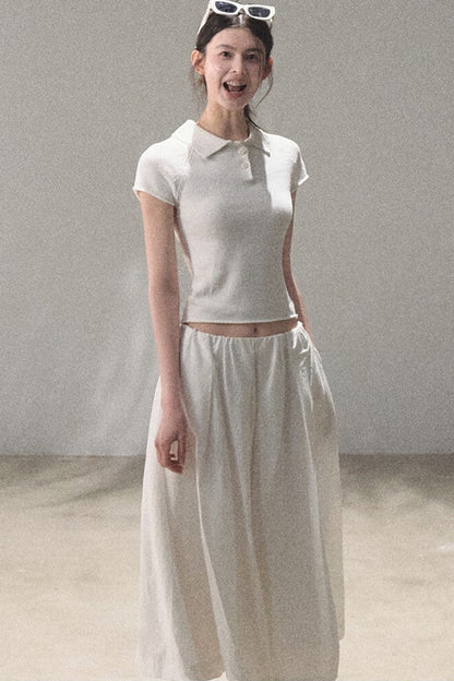 Old Money Linen Polo Top