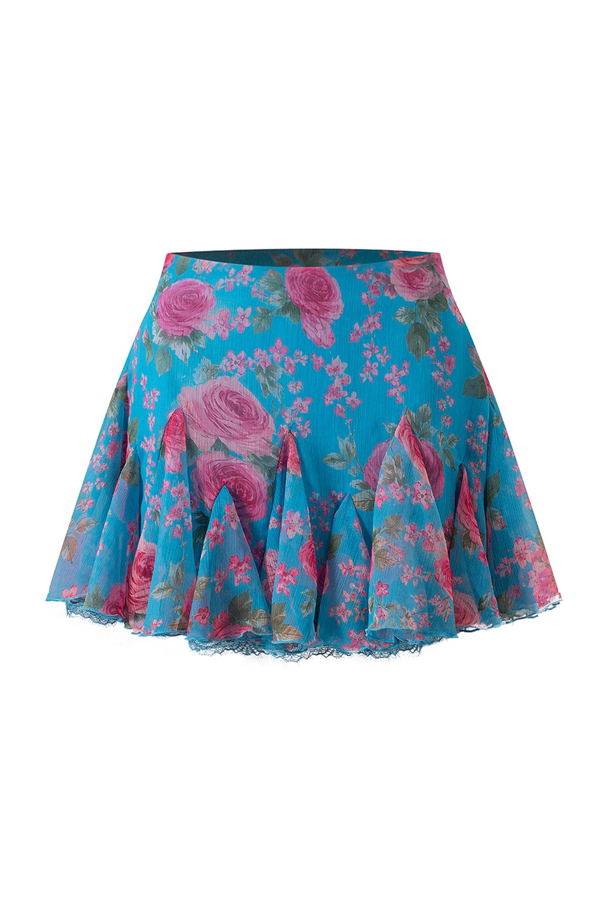 Printed Wool Knit Cardigan and Skirt Set-Up