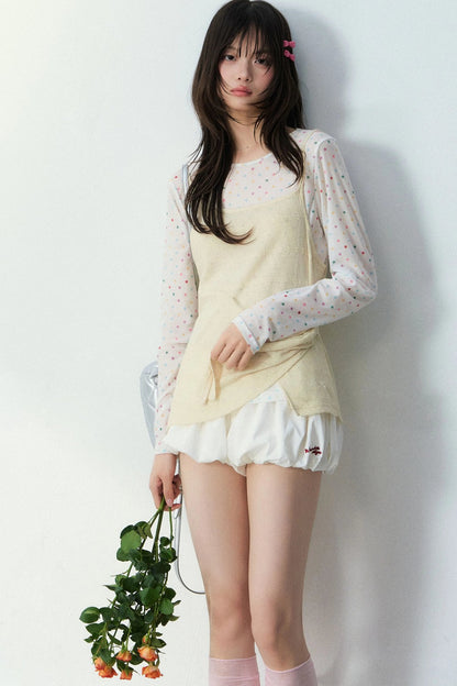 Floral Star Mesh Top Set