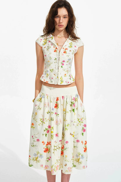 Retro Floral Hand-Painted Set-Up