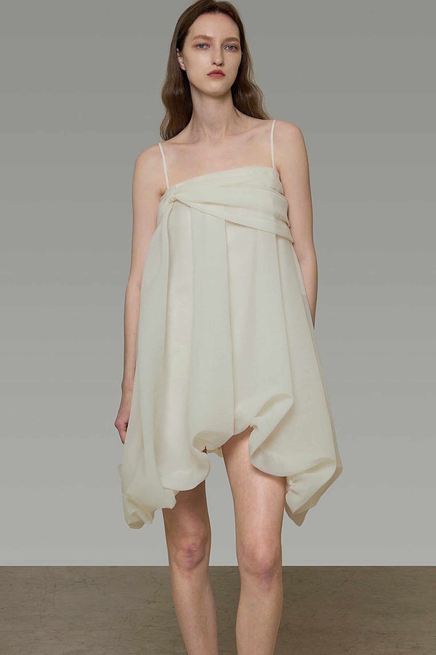 Asymmetrical Spaghetti Strap Dress