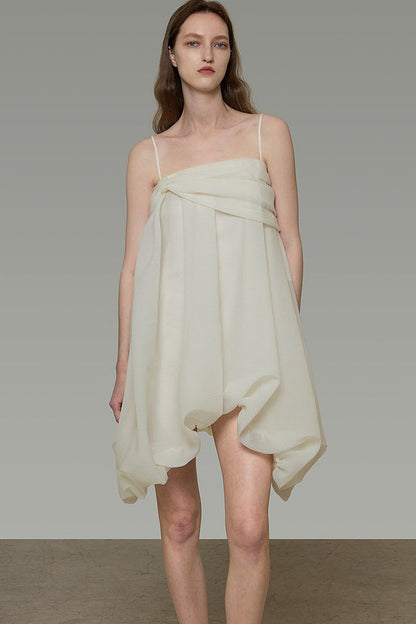Asymmetrical Spaghetti Strap Dress