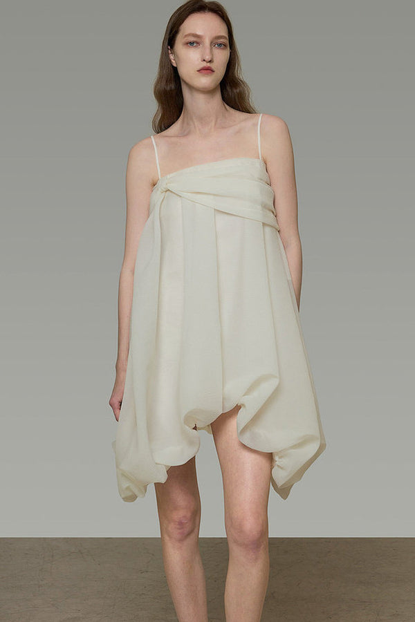 Asymmetrical Spaghetti Strap Dress