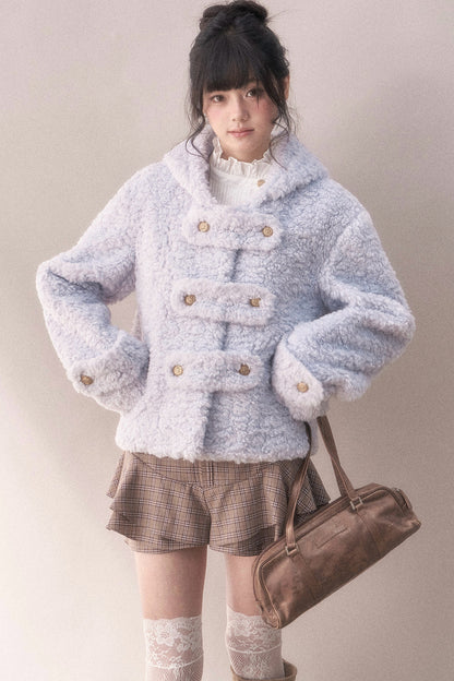 Multi-Layered Ruffled Brown Plaid Skirt
