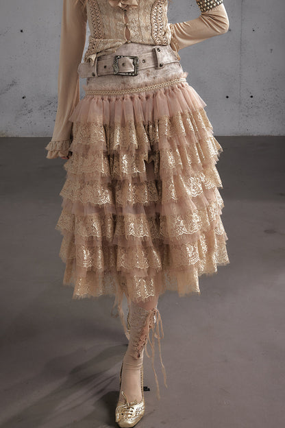 A-Line Tiered Cake Skirt