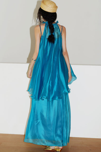 Pearlescent Gauze Dress Set