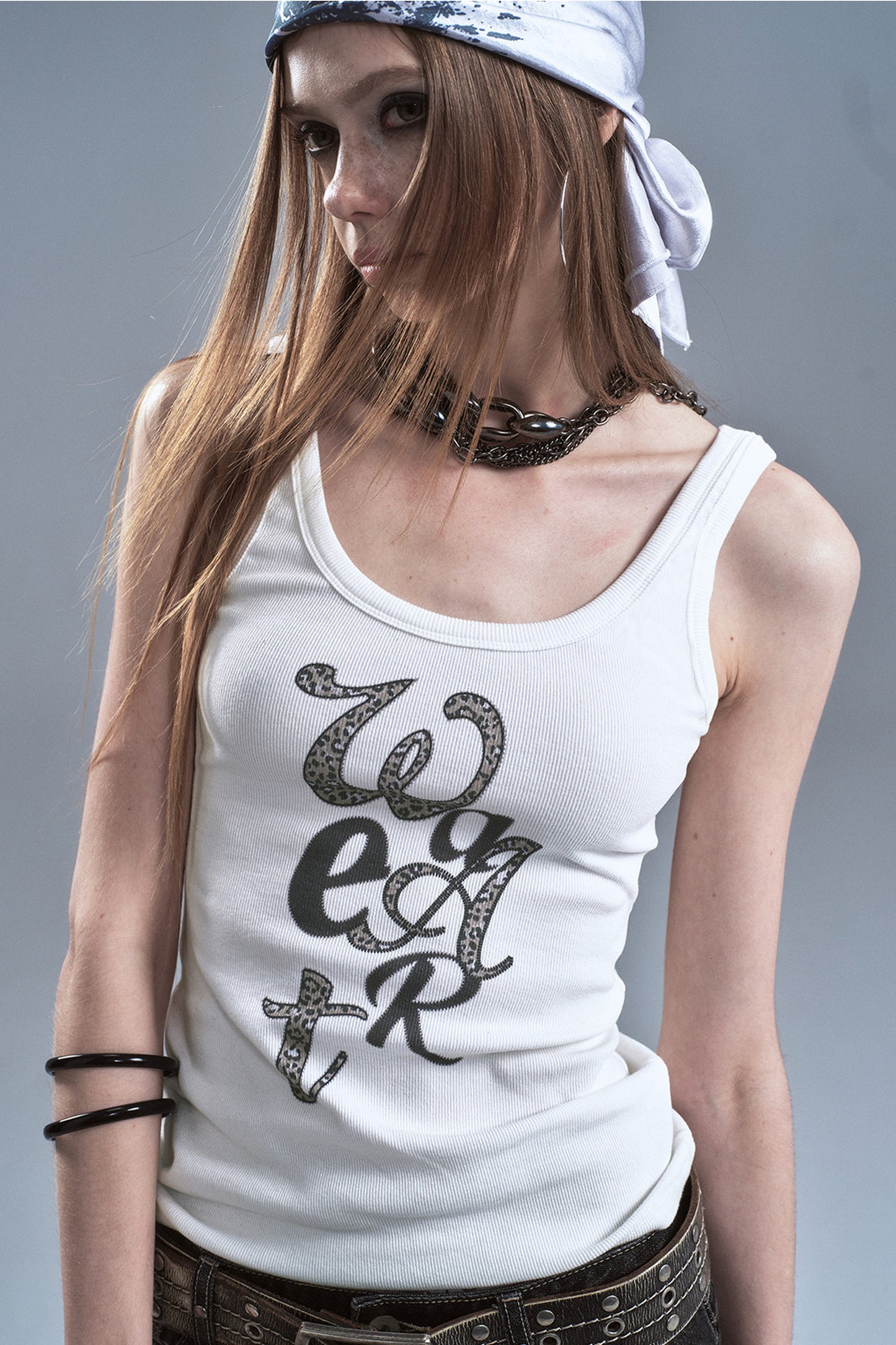 Leopardenmuster-Retro-Stretch-Tanktop