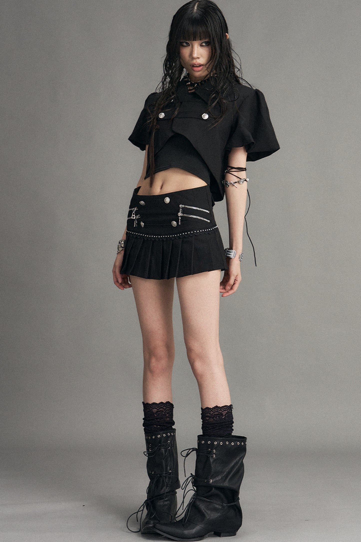 Palace Punk Pleated Skirt