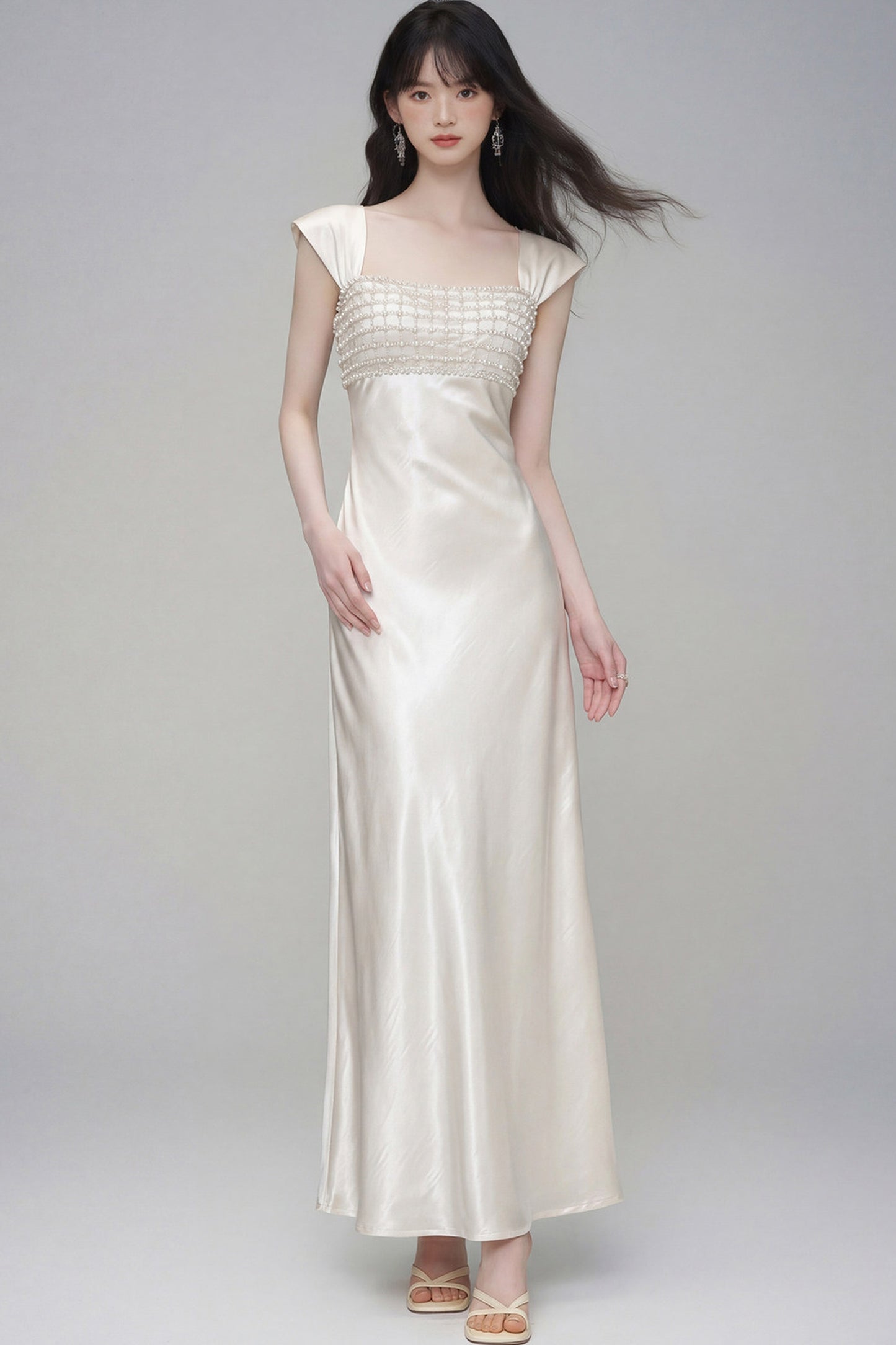 Moonlight Satin Evening Dress