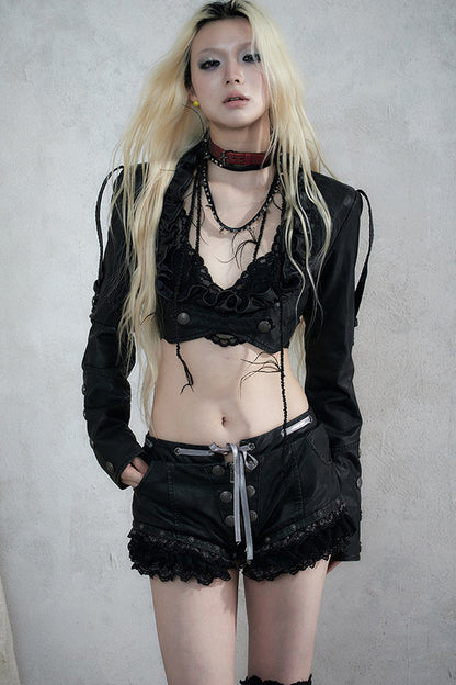 Baroque Punk Leather Jacket