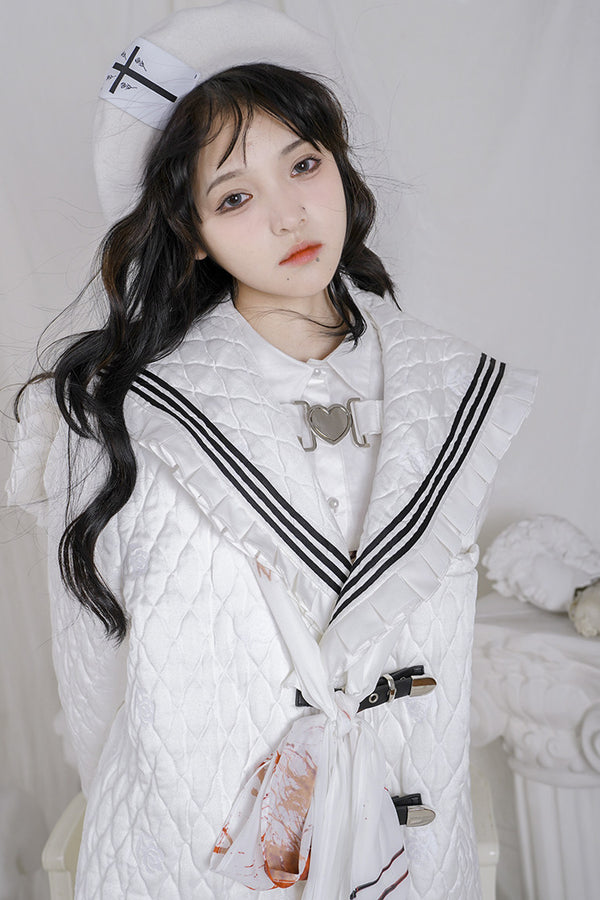 Cross Rose Wool Beret