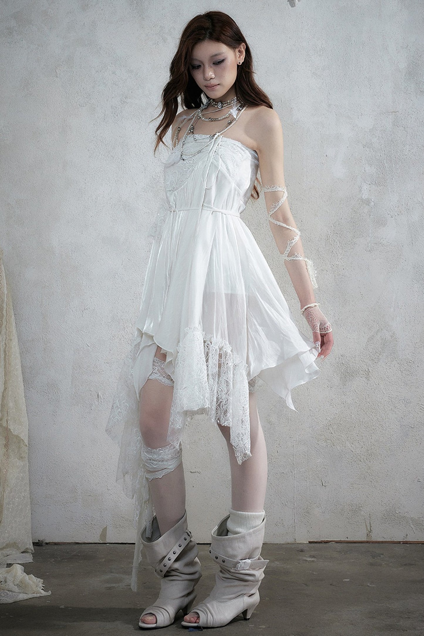 Romantic Lace Chiffon Skirt