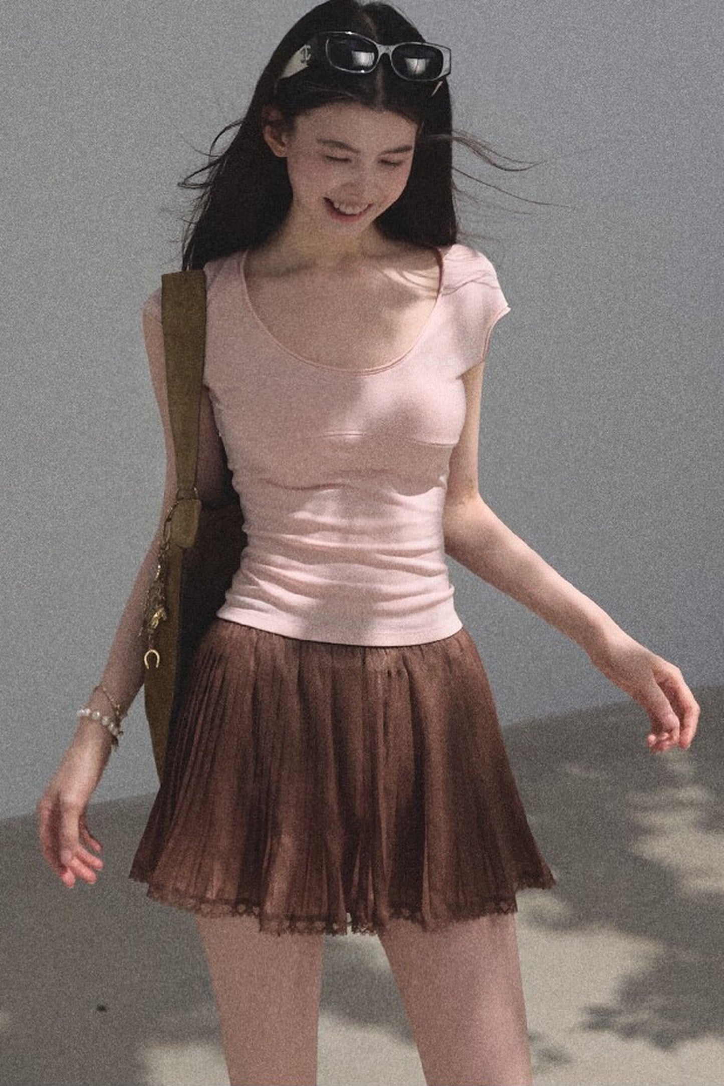 Lyocell Embroidered Waist Top