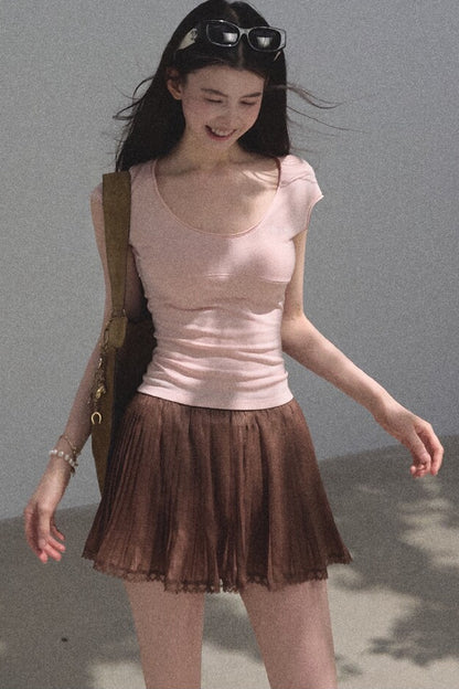 Lyocell Embroidered Waist Top