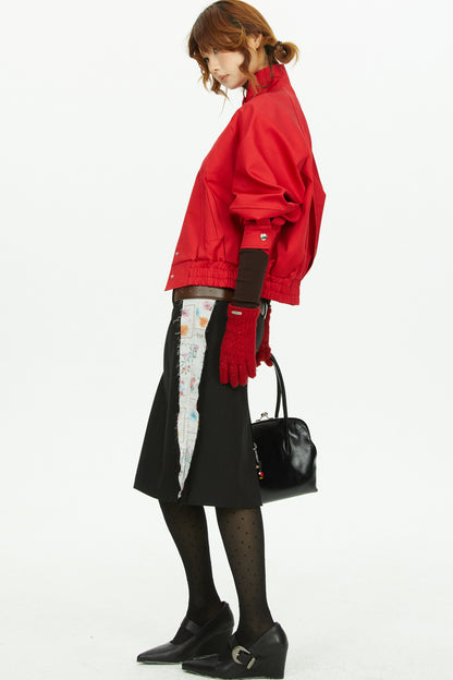 Red Padded Flight Jacket