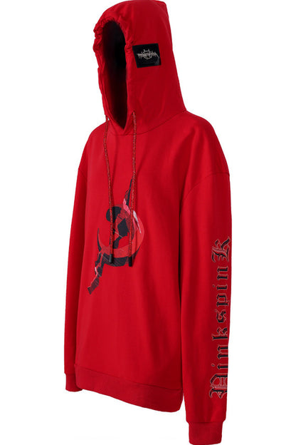 Electric Moon Diamond Drawstring Hoodie