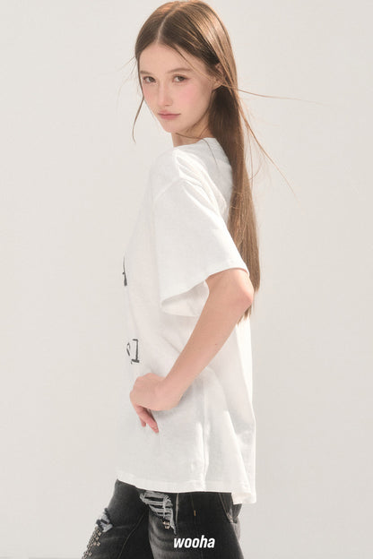 Animal Print Cotton T-Shirt