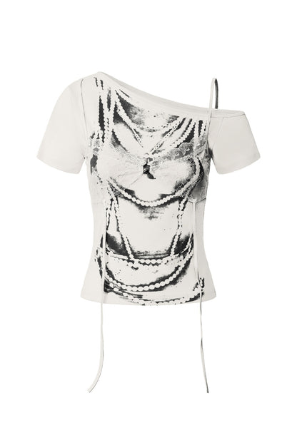 Lace Spliced Layered T-Shirt