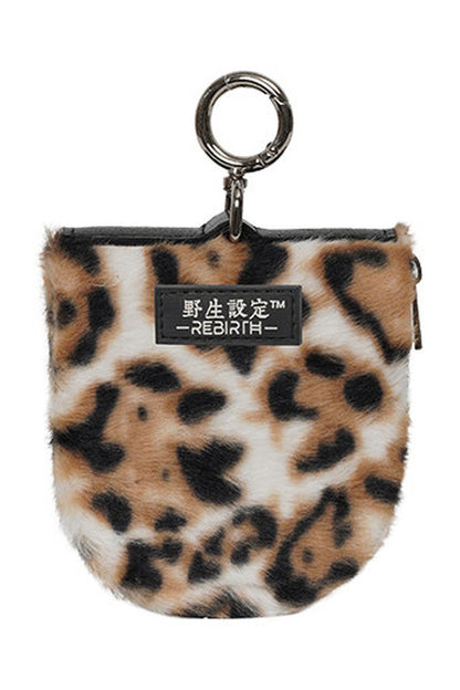 Portamonete in peluche a blocchi di colore
