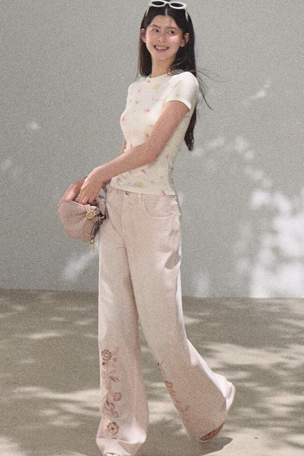 Printed Short Sleeve Top