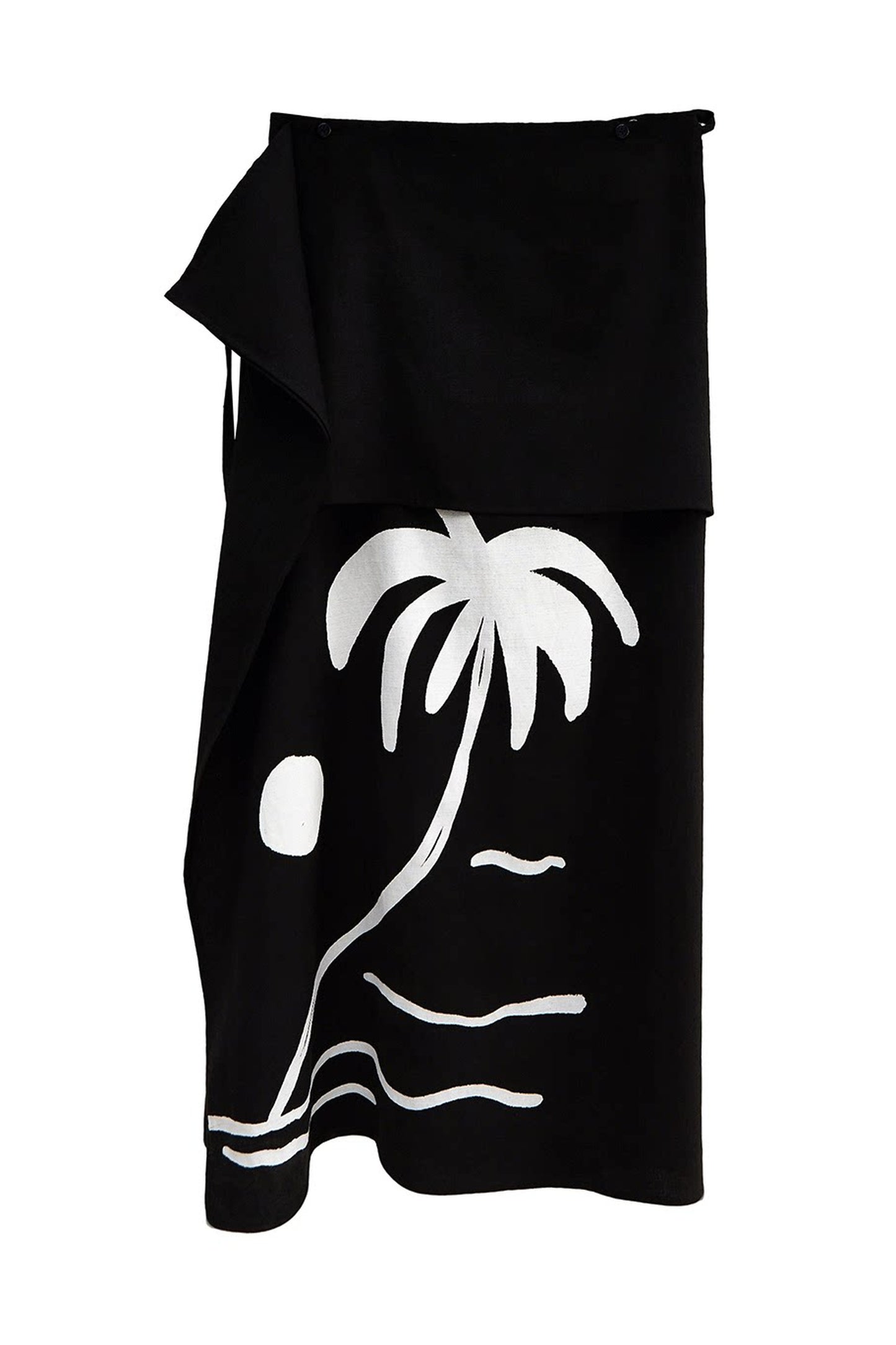 Palm Sunset Print Skirt