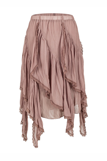 Ruffle Hem Autumn Skirt