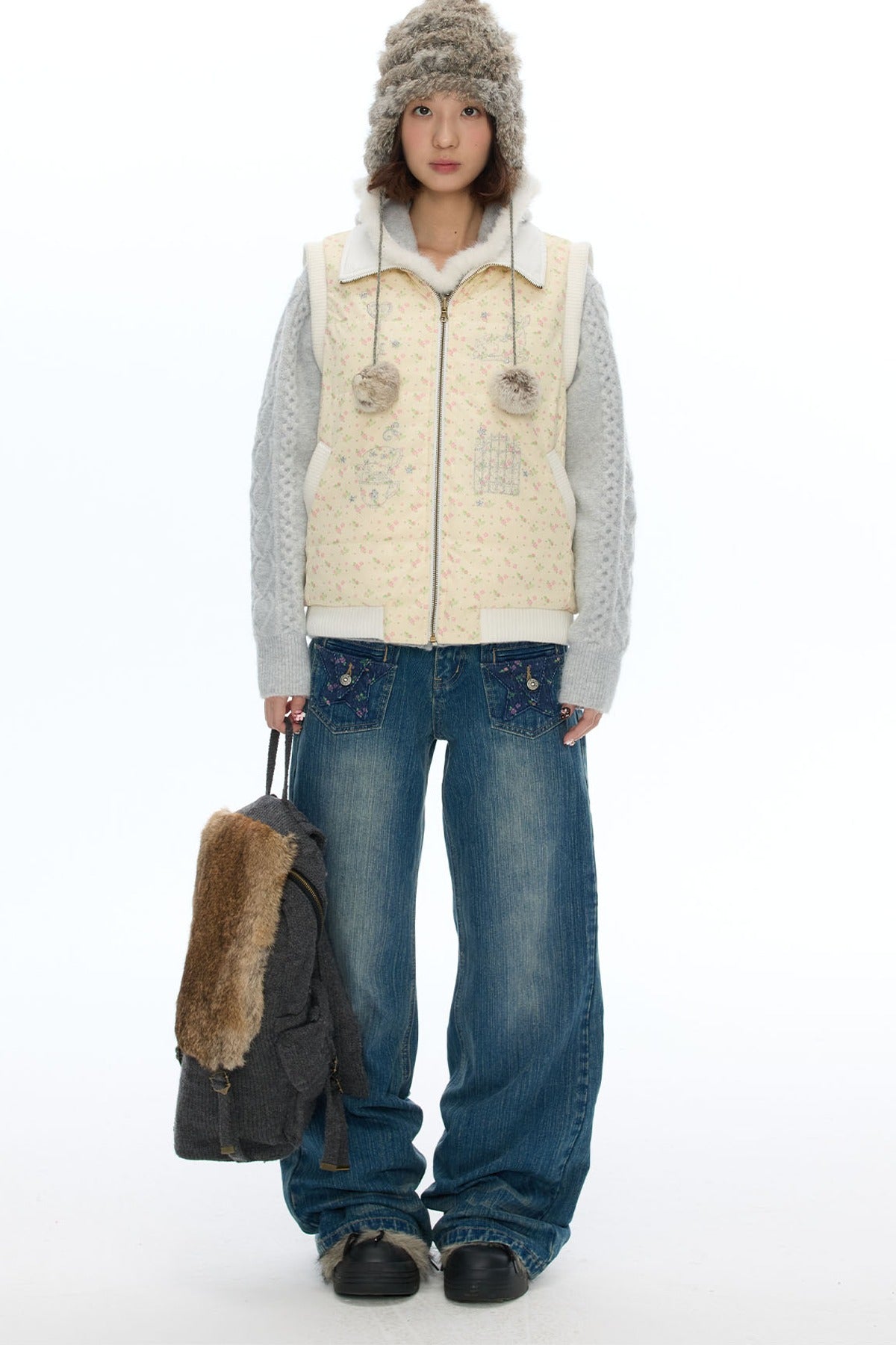 Reversible Cotton Padded Gilet