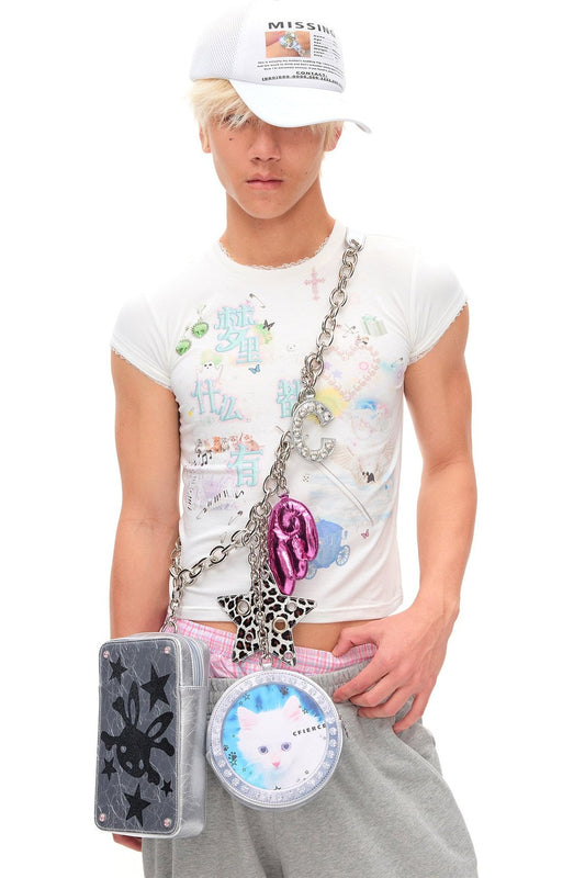 Dreams Lace Print T-Shirt