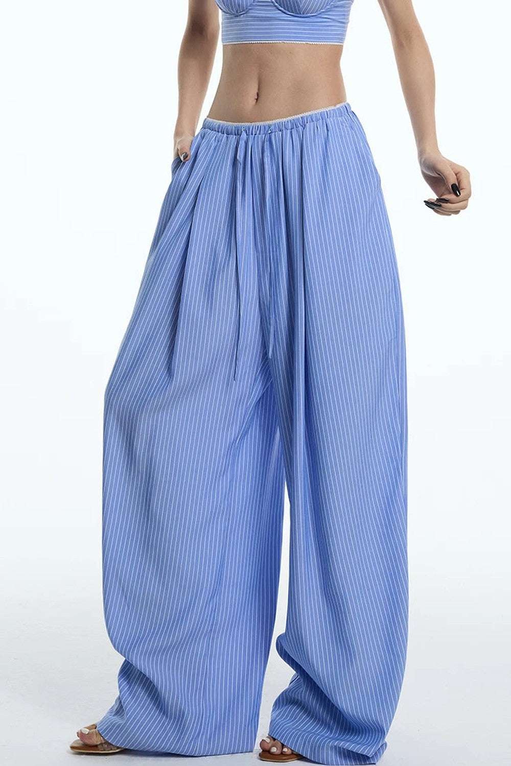 Nautical Striped Lace Pants