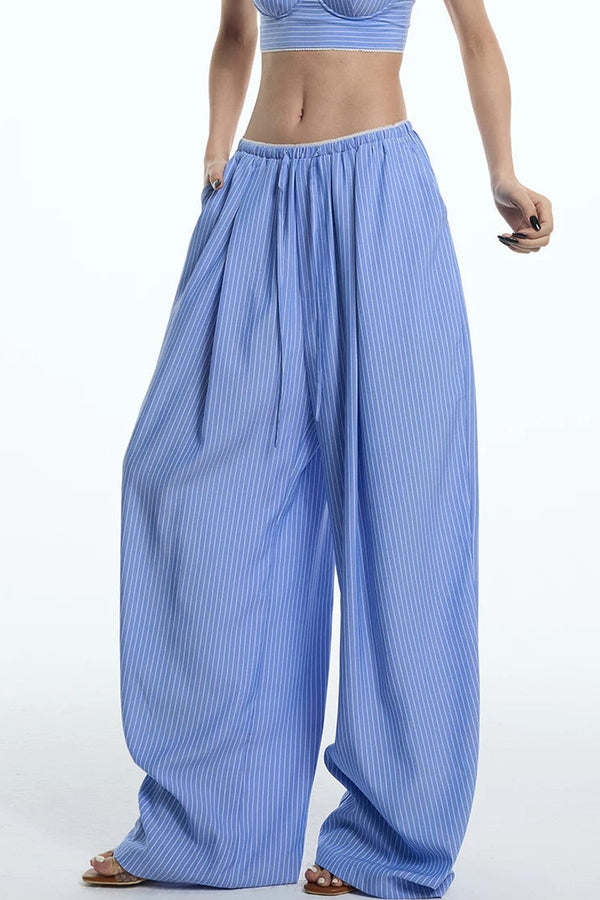 Nautical Striped Lace Pants