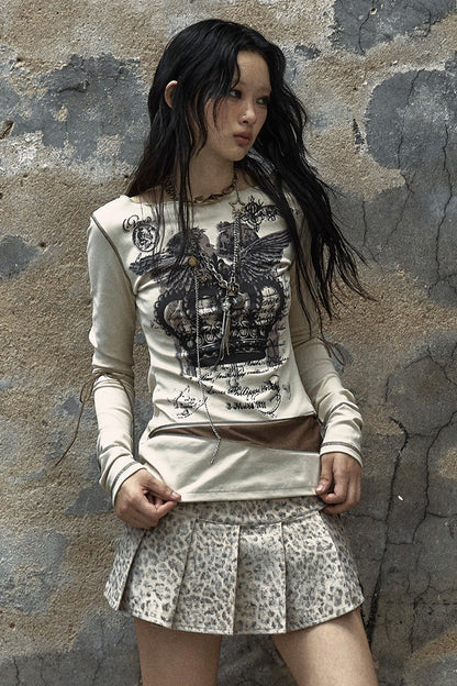 Reversible Striped Knit T-Shirt