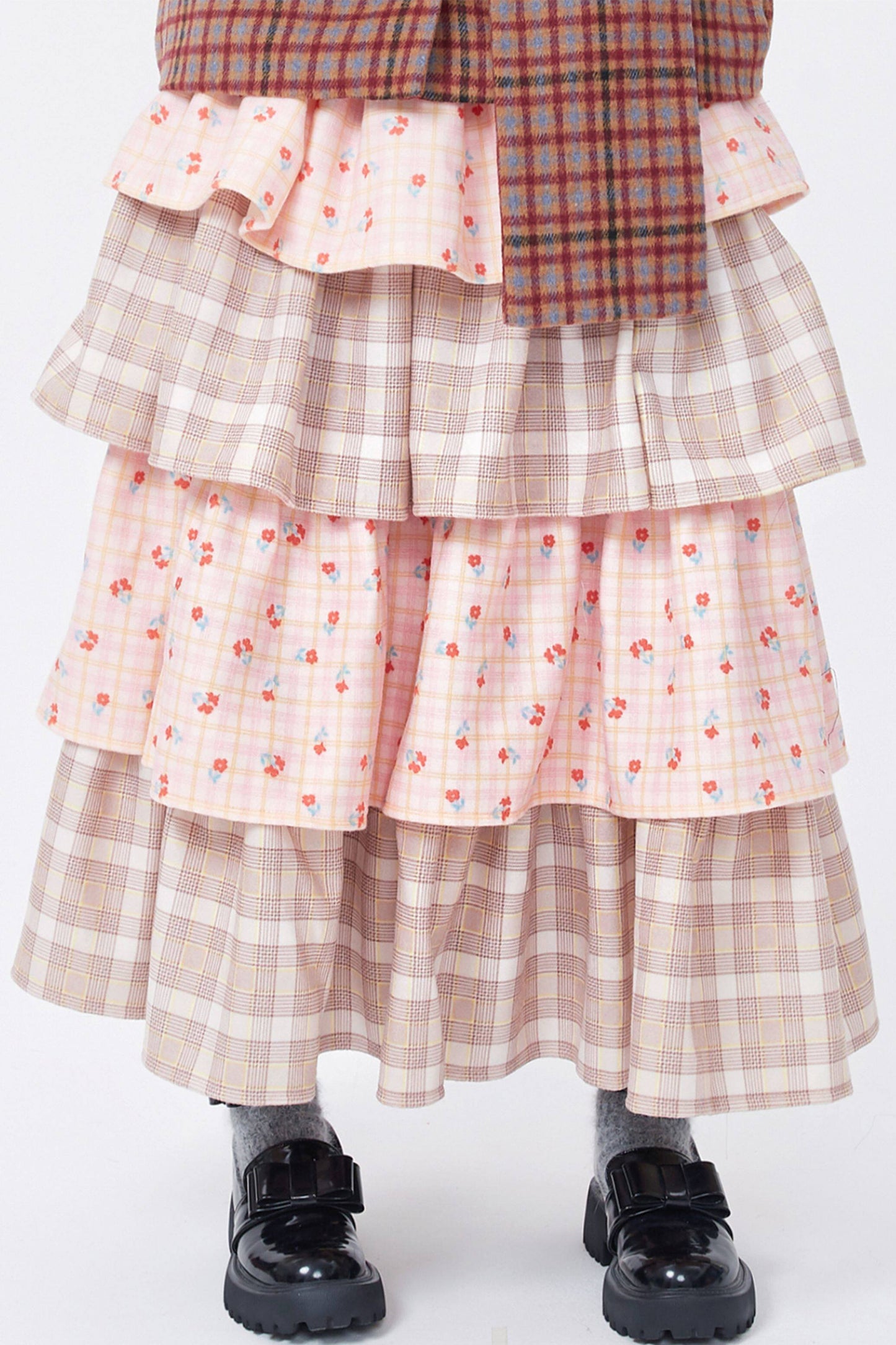 Showa Retro Patchwork Skirt