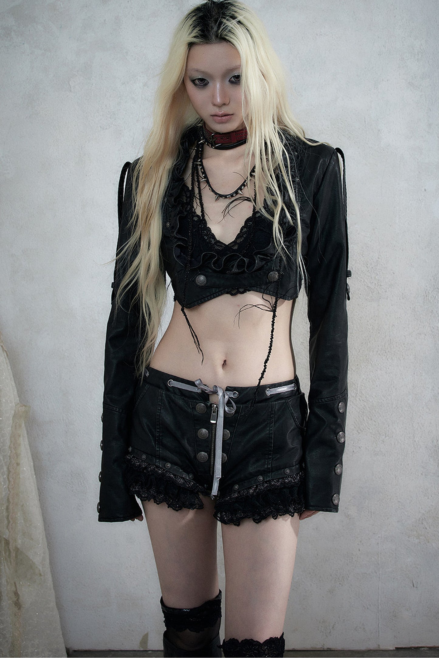 Baroque Punk Leather Jacket