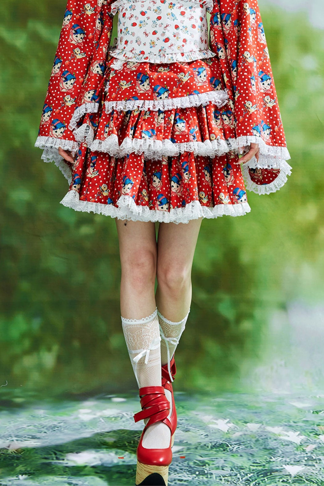 Showa Retro Lolita Half Skirt