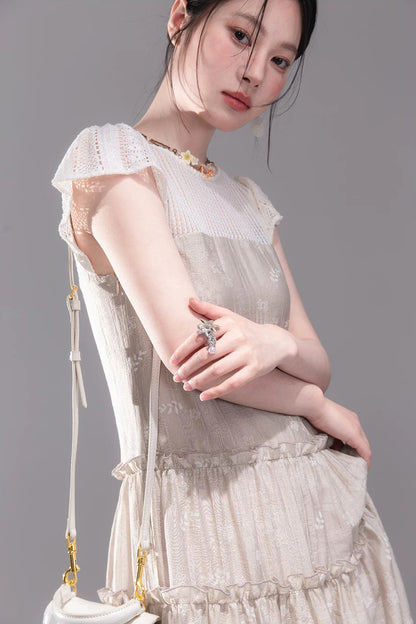 Chanson Khaki Lyocell Dress
