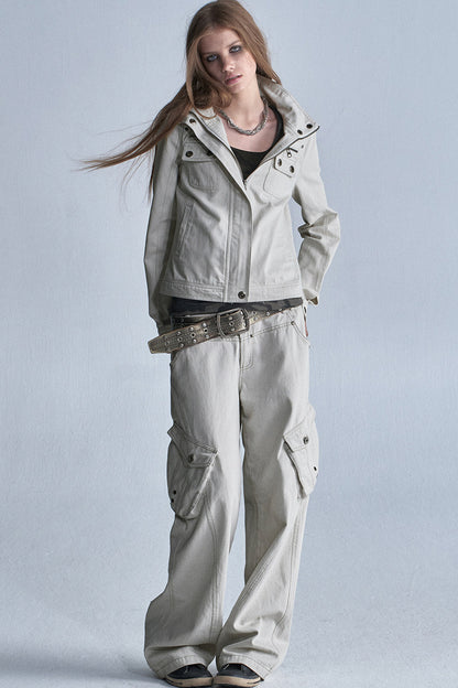 Silk Cotton Enzyme-Washed Jacket
