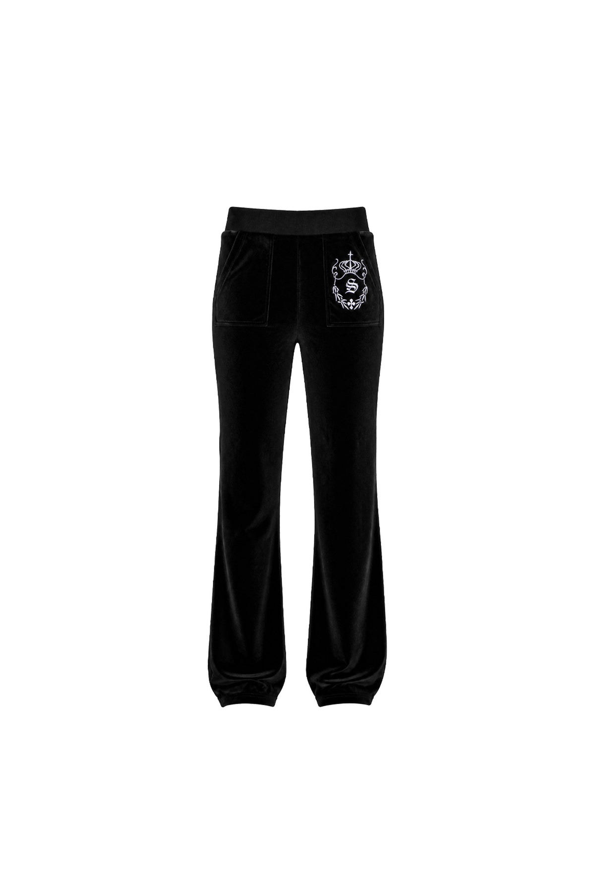 Glossy Velvet Hooded Tracksuit Set-Up